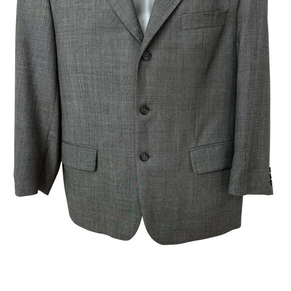 Vintage S. Cohen Jay Blazer Gray Sport Coat Preppy Jacket Wool Cashmere Mens 42S - Picture 7 of 12